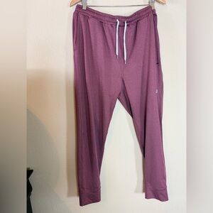 Vuori Men's Burgundy Jogger Pants size XL